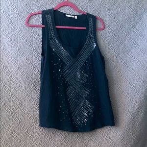 Halogen sequined tank